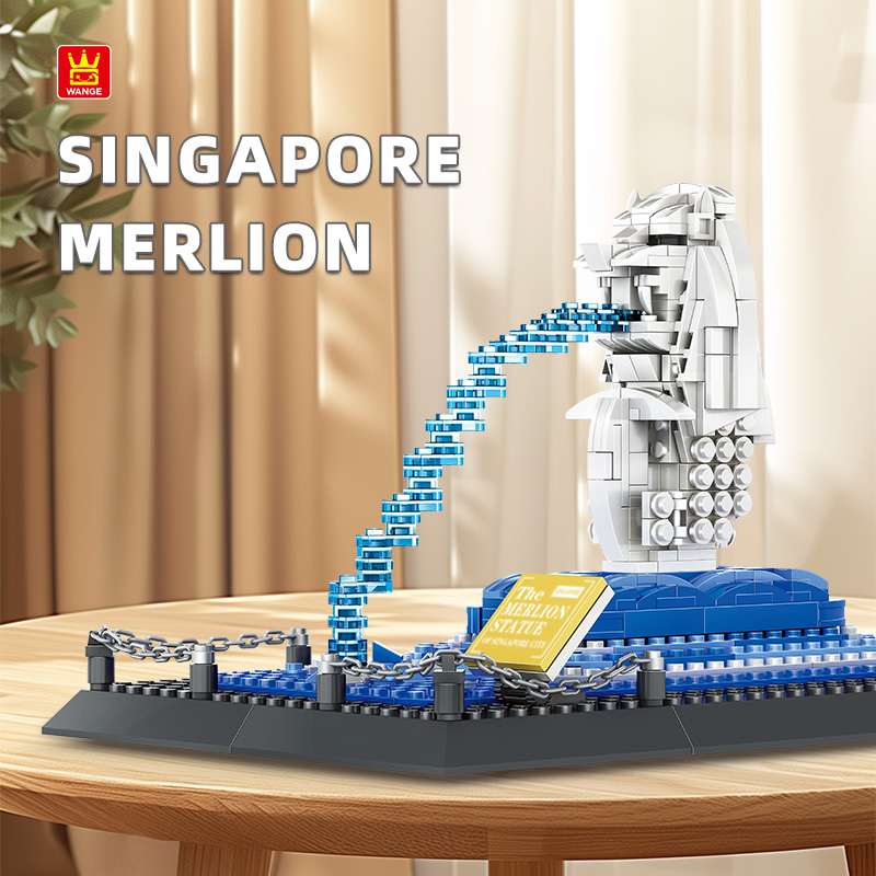 Model Kit Singapore - Wange Bausteine 4218 Singapur Merlion 503