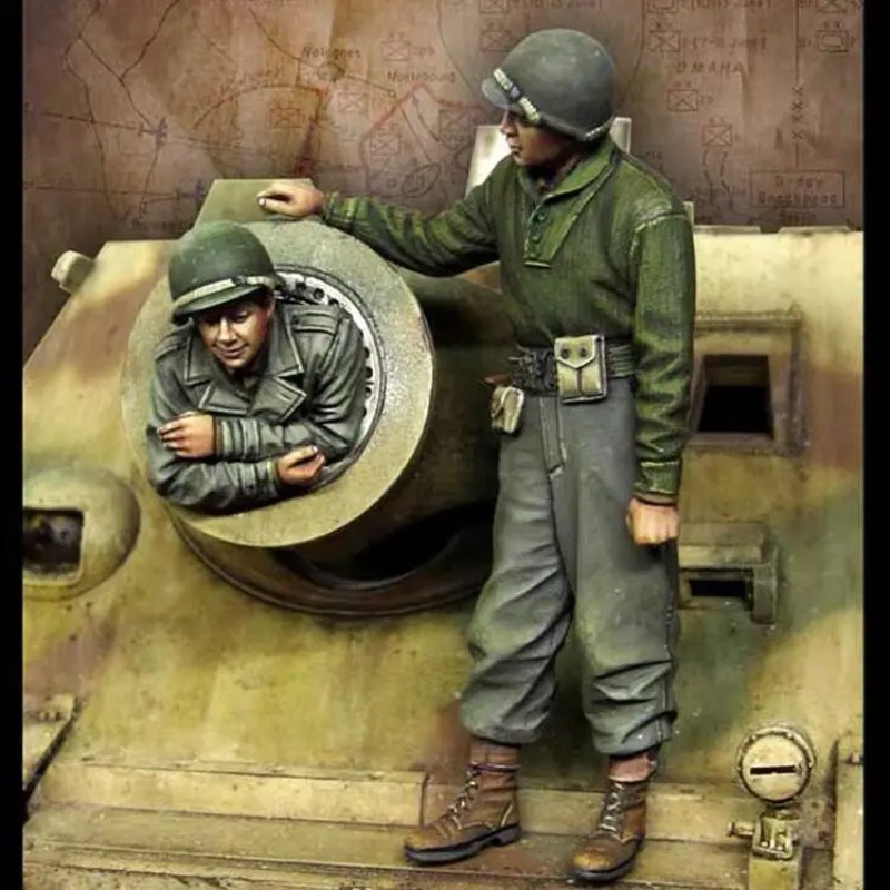 Model Kit Ww2 - Harzfigur im Maßstab 1:35, Druckguss-Modellbausätze, WW2