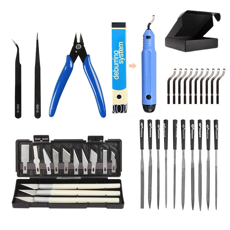 Model Kit Cutter - 38 Stück 3D-Modell Schleifwerkzeug Entgraten Graviermesser