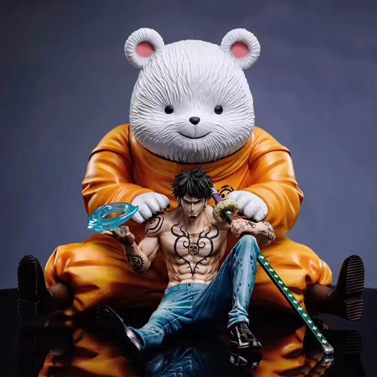 Model Kit Judge - One Piece Anime Figur Sitzhaltung Trafalgar