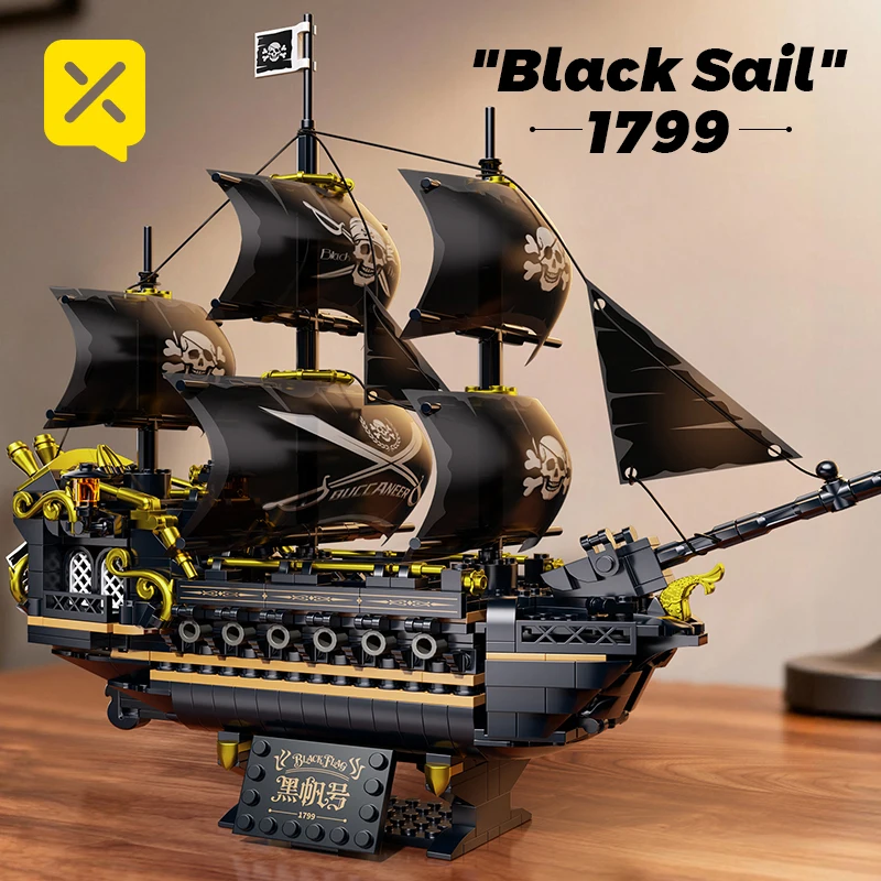 Model Kit Robocop - Piraten Schiff Bausteine Schiff Segelboot Modell