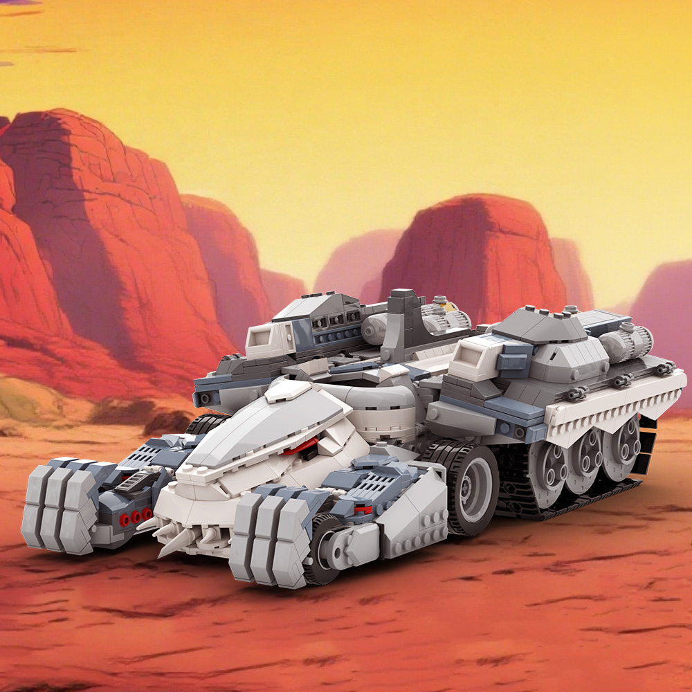 Model Kit Robocop - MOC ThunderCats Baustein-Set, Anime-Kampfpanzer, Militärpanzer, Ziegelspielzeug,