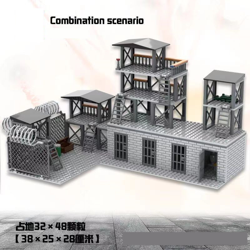Model Kit Ww2 - Upgrade Military Base Baustein Sets DIY