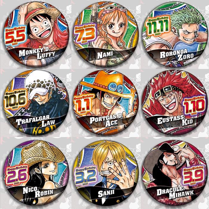 Model Kit One Piece Bandai - One Piece Anime Abzeichen Pin Set