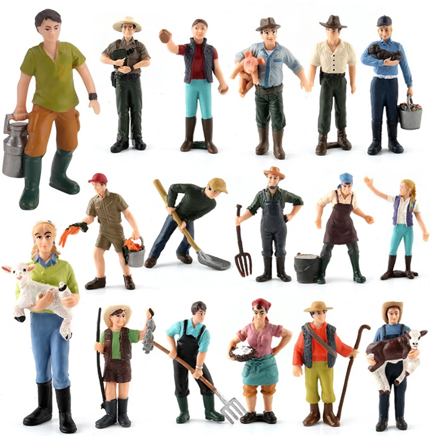 Blaue-Kragen-Figur: Landwirtin – Model Kit Judge Bewertung und Preis