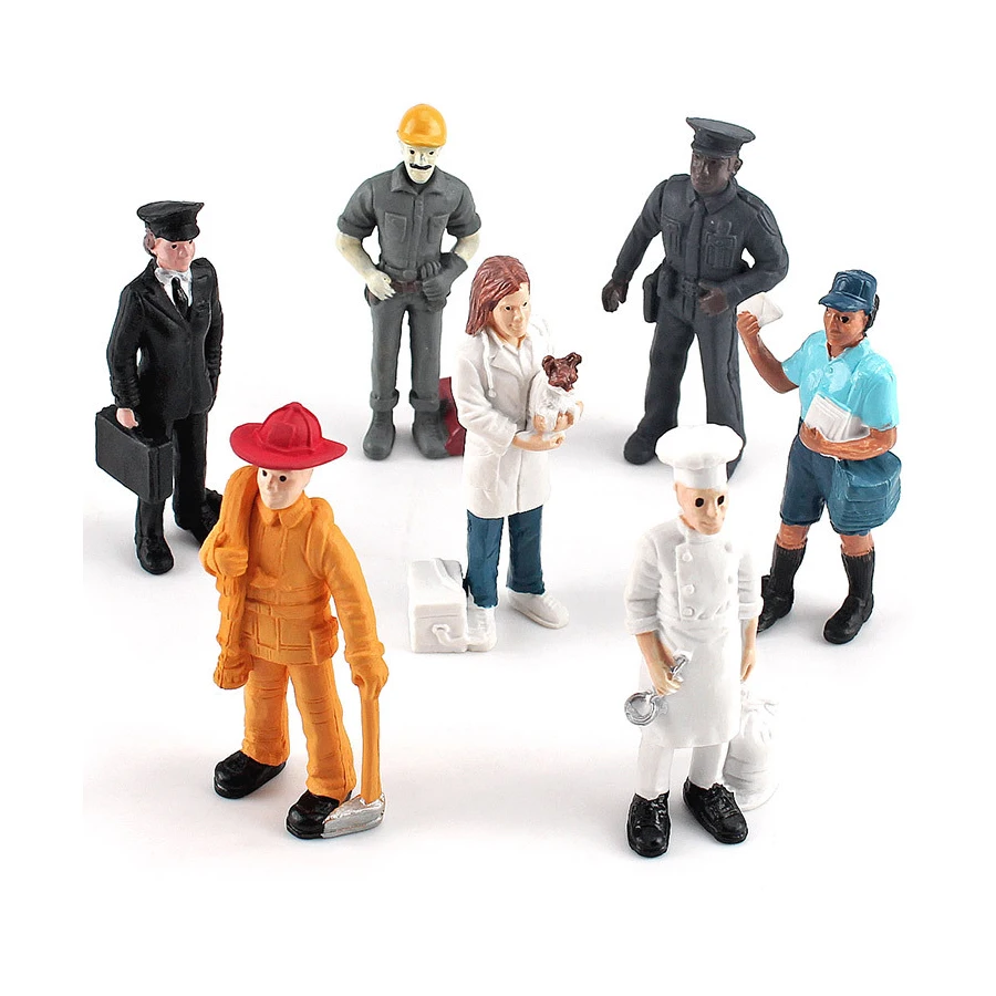 Blaue-Kragen-Figur: Landwirtin – Model Kit Judge Bewertung und Preis