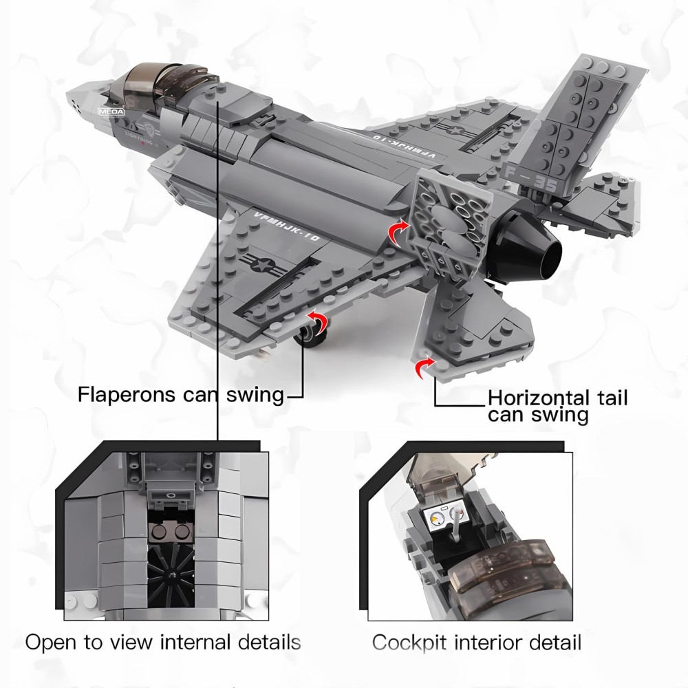 646 stücke F-35 Blitz II Flugz – Model Kit Ww2 Bewertung und Preis