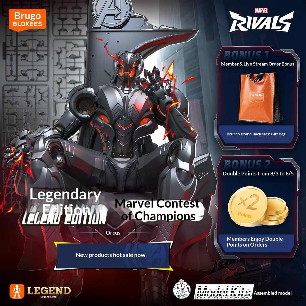 Blokees Original Neues Marvel  – Model Kit Ultron Bewertung und Preis