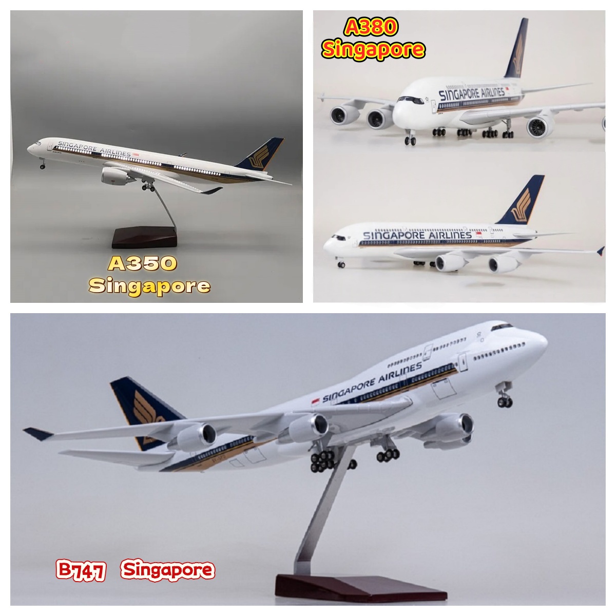 Singapur Airways A350/A380/B74 – Model Kit Singapore Bewertung und Preis